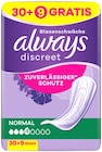 Slipeinlagen im Penny Prospekt Discreet von Always im aktuellen Penny Prospekt für 3,29 €