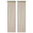 Gardinenstore/Paar hellbeige/mit Gardinenband von HÄLLEBRÄCKA für 25,49 € bei IKEA im Angebot Gardinenstore/Paar hellbeige/mit Gardinenband von HÄLLEBRÄCKA im aktuellen IKEA Prospekt