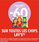 Intermarché Bolquère - Promo -60 % remise immédiate sur le 2ème sur toute les chips LAY'S Promo -60 % remise immédiate sur le 2ème sur toute les chips LAY'S à dans le catalogue Intermarché à Bolquère
