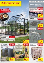 Carl Bremer GmbH & Co. KG Baumärkte Prospekt der aktuellen Woche mit 8 Seiten, gültig von 29.08.2026 bis 19.09.2026, in Malente und Umgebung Aktueller Carl Bremer GmbH & Co. KG Baumärkte Prospekt in Malente und Umgebung, "JETZT SPAREN lohnt sich" mit 8 Seiten, 29.08.2026 - 19.09.2026