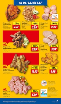 Schweinefleisch im Lidl Prospekt "LIDL LOHNT SICH" mit 63 Seiten (Rostock)