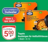 Backbögen für Heißluftfritteuse Angebote von Toppits bei GLOBUS Saarbrücken für 5,00 €