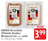 Offizielle Stadion Bratwurst rot im Angebot bei E center in Albstadt Offizielle Stadion Bratwurst rot Angebote von EDEKA Herzstücke bei E center Albstadt für 3,99 €