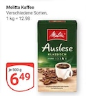 Kaffee im Angebot bei GLOBUS in Saarlouis Kaffee Angebote von Melitta bei GLOBUS Saarlouis für 6,49 €