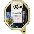 SHEBA® Delikatesse in Gelee mit Lachs 85 g Angebote von Sheba bei Zookauf Hannover für 0,55 €