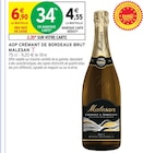 Crémant de Bordeaux Brut - Malesan - Intermarché Super à Pontarlier Crémant de Bordeaux Brut - Malesan en promo chez Intermarché Super Pontarlier à 4,55 €