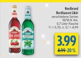 Aure Kirsch Likör Angebote von Nordbrand Nordhausen bei diska Erlangen für 3,99 €