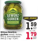 Gewürzgurken im Angebot bei E center in Offenbach Gewürzgurken Angebote von Kühne bei E center Offenbach für 1,59 €