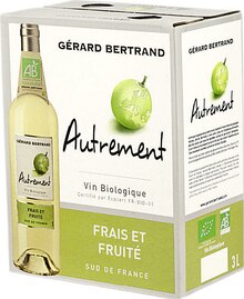 Vin Biologique Sud de France Blanc AUTREMENT - Géant Casino à Mulhouse Vin Biologique Sud de France Blanc AUTREMENT en promo chez Géant Casino Mulhouse à 12,23 €