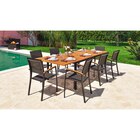 Table extensible  + Fauteuil Gaya - HYBA en promo chez Carrefour Caen à 419,00 €