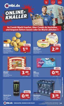 Energydrink im aktuellen combi Prospekt (Dülmen) Energydrink im combi Prospekt "Markt - Angebote" mit 33 Seiten (Dülmen)