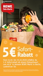 REWE Prospekt für Berlin mit 34 Seiten REWE Prospekt "Dein Markt" für Berlin, 34 Seiten, 13.10.2025 - 18.10.2025