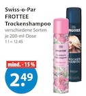 FROTTEE Trockenshampoo von Swiss-o-Par im aktuellen V-Markt Prospekt für 2,49 €