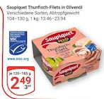 Thunfisch-Filets in Olivenöl im Angebot bei GLOBUS in Neustadt Thunfisch-Filets in Olivenöl Angebote von Saupiquet bei GLOBUS Neustadt für 2,49 €