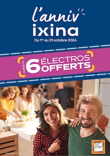 Prospectus Ixina de la semaine "L'anniv ixina" avec 1 page, valide du 01/10/2024 au 31/10/2024 pour Vallauris et alentours