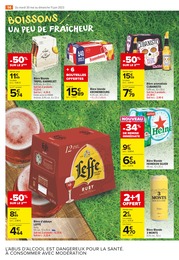 Prix et réduction Heineken dans le prospectus Carrefour Market en cours Offre Heineken dans le catalogue Carrefour Market du moment à la page 14