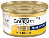 Gold Katzennahrung mit Huhn Angebote von Gourmet bei REWE Falkensee für 0,49 €