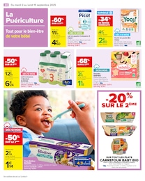 Prix et réduction Blédina dans le prospectus Carrefour en cours Offre Blédina dans le catalogue Carrefour du moment à la page 46