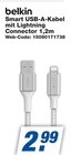 Smart USB-A-Kabel mit Lightning Connector bei expert im Backnang Prospekt für 2,99 €