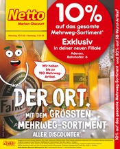 Aktueller Netto Marken-Discount Adenau Prospekt "10% auf das gesamte Mehrweg-Sortiment" mit 4 Seiten