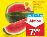 Netto Marken-Discount Kevelaer - Wassermelone riesengroß Angebot im Prospekt Wassermelone riesengroß bei Netto Marken-Discount im Kevelaer Prospekt für 7,99 €