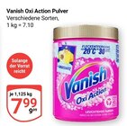 Oxi Action Pulver im Angebot bei GLOBUS in Krefeld Oxi Action Pulver Angebote von Vanish bei GLOBUS Krefeld für 7,99 €