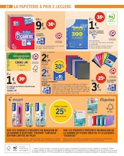 Promos Fournitures Scolaires dans le catalogue "À CE PRIX POURQUOI RÉSISTER ? SPÉCIAL GLACES" de E.Leclerc Fournitures Scolaires en promo dans le catalogue E.Leclerc à la page 24