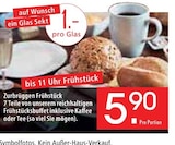 Frühstück im aktuellen Zurbrüggen Prospekt