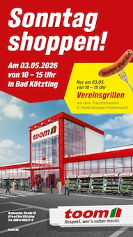 toom Baumarkt Prospekt Sonntag shoppen! mit 1 Seite