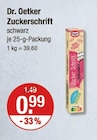 Aktuelles Zuckerschrift Angebot bei V-Markt in Augsburg ab 0,99 €