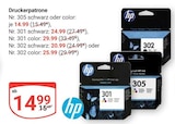 Nr. 305 schwarz im Angebot bei GLOBUS in Viersen Nr. 305 schwarz Angebote von HP bei GLOBUS Viersen für 14,99 €