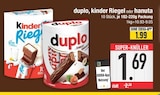 duplo, kinder Riegel oder hanuta von duplo, kinder Riegel oder hanuta im aktuellen EDEKA Prospekt für 1,69 €