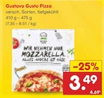 Pizza im Angebot bei Netto Marken-Discount in Laatzen Pizza Angebote von Gustavo Gusto bei Netto Marken-Discount Laatzen für 3,49 €
