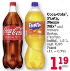 Aktuelle Coca Cola Angebote bei E center in Rastatt Aktuelles Coca-Cola, Fanta, Mezzo Mix Angebot bei E center in Rastatt ab 1,19 €