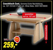 Couchtisch Cool Angebot in Schierling im aktuellen Prospekt bei Opti-Megastore in Schierling