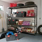 Étagère métal XXL 4 tablettes L. 237 x H. 200 x P. 60 cm à 109,90 € dans le catalogue Castorama