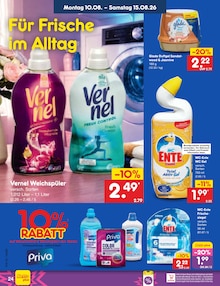 Weichspüler im aktuellen Netto Marken-Discount Prospekt (Rostock) Weichspüler im Netto Marken-Discount Prospekt "Aktuelle Angebote" mit 61 Seiten (Rostock)