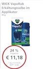 LINDA Premiumapotheke Harzgerode - WICK VapoRub Erkältungssalbe im Applikator Angebot im Prospekt WICK VapoRub Erkältungssalbe im Applikator bei LINDA Premiumapotheke im Harzgerode Prospekt für 11,18 €