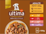 PÂTÉE POUR PETIT CHIEN ADULTE VIANDES ET POISSONS ULTIMA - ULTIMA en promo chez Auchan Hypermarché PÂTÉE POUR PETIT CHIEN ADULTE VIANDES ET POISSONS ULTIMA - ULTIMA dans le catalogue Auchan Hypermarché