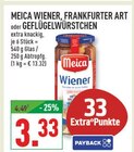 WIENER, FRANKFURTER ART oder GEFLÜGELWÜRSTCHEN Angebote von MEICA bei Marktkauf Köln für 3,33 €