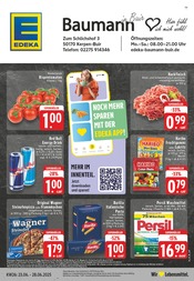 Aktueller EDEKA Supermarkt Prospekt in Nörvenich und Umgebung, "Aktuelle Angebote" mit 24 Seiten, 23.06.2025 - 28.06.2025