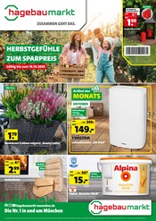 Hagebaumarkt Baumärkte Prospekt der aktuellen Woche mit 12 Seiten, gültig von 11.10.2025 bis 18.10.2025, in Petershausen und Umgebung Aktueller Hagebaumarkt Baumärkte Prospekt in Petershausen und Umgebung, "HERBSTGEFÜHLE ZUM SPARPREIS" mit 12 Seiten, 11.10.2025 - 18.10.2025
