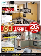 Aktueller BRAUN Möbel-Center Prospekt mit Küche, "60 JAHRE BRAUN MÖBEL CENTER", Seite 16