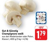 Champignons weiß im Angebot bei EDEKA in Heidelberg Champignons weiß Angebote von Gut & Günstig bei EDEKA Heidelberg für 1,79 €