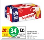 Bière blonde - Kronenbourg en promo chez Intermarché Gap à 13,41 €