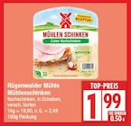 Mühlenschinken von Rügenwalder Mühle für 1,99 € bei EDEKA im Angebot Mühlenschinken von Rügenwalder Mühle im aktuellen EDEKA Prospekt