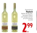 Weißer Burgunder von Maybach im aktuellen EDEKA Prospekt für 2,99 €
