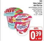 Sahne Joghurt Angebote von Zott bei EDEKA Altenburg für 0,39 €
