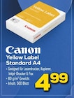 Yellow Label Standard A4 im EURONICS Prospekt Yellow Label Standard A4 von Canon im aktuellen EURONICS Prospekt für 4,99 €