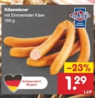 Käsewiener bei Netto Marken-Discount im Neutraubling Prospekt für 1,29 €